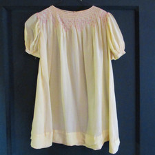 Vintage Hand Smocked Baby Dress Cotton Heirloom Embroidered - NO US TARIFFS
