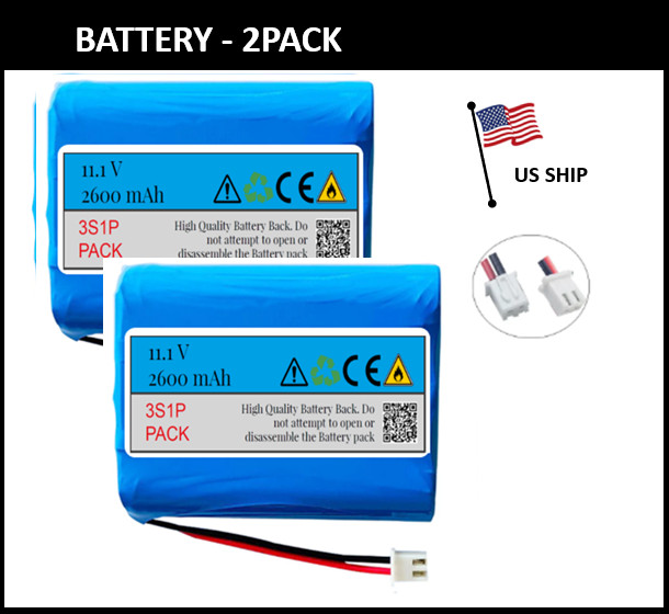 11.1V 2600mAh (12V) Lithium ion Li Ion Rechargeable Battery 
