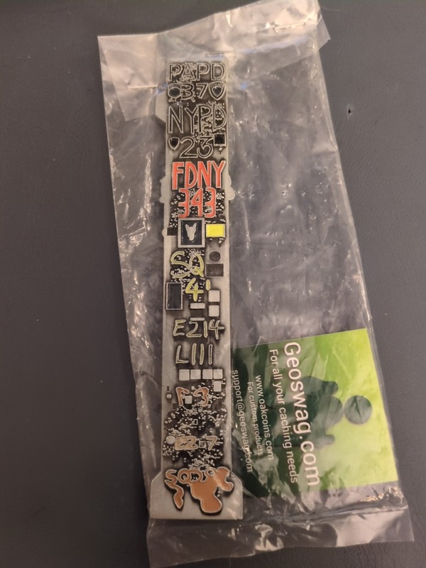 UNACTIVATED-Geocoin -Fire Fighter Monument