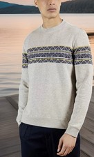 199 TED BAKER Sweatshirt Mens3 US M Pullover College Preppy Weekend Cabin LNWOT