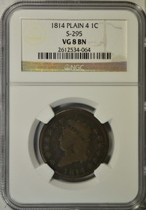 1814 Classic Head large cent, NGC VG  8