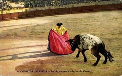 Ak Bullfight, Jeu de Manteau, Cape Game - 4596339
