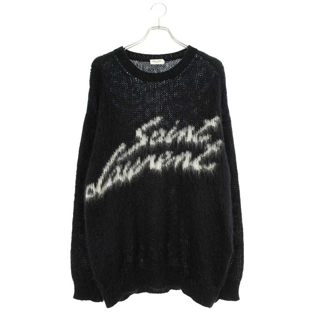 Saint Laurent Paris 22AW 712176 Y75SQ Maglia Mohair Logo Anteriore Uomo XL Usato
