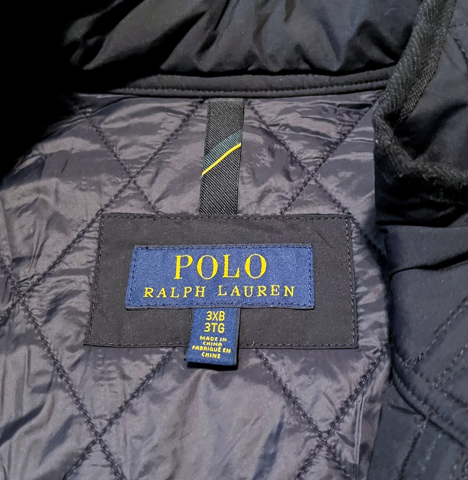 Polo Ralph Lauren Iconic Quilted Vest Mens 3XL Blue Warm Winter - Image 4 of 4
