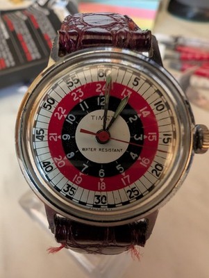Timex Sprite Bullseye Roulette Armbanduhr 1971