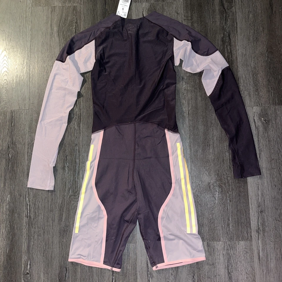 Adidas Mens Small Pro Elite Team Promo LS Speedsuit Purple NEW MSRP $350 - Image 2 of 4