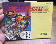 Vegas Dream Nintendo NES Instruction Manual Only Original 1990 Vintage