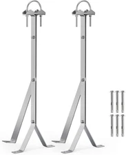 24 Inch Antenna Wall Mount Stainless Steel Stand Off Wall Mast Mount Clamps Wind