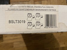 set  B&Q plumbsure Quartz/newbury cBasin and bath taps