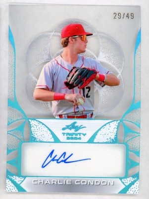 Charlie Condon 2024 Leaf Trinity Auto #CA-CC3 Serial #d 29/49