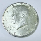 1964 Kennedy Half Dollar 90% Silver Circulated Condition US Coin Free Ship #8409
