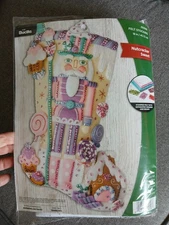 Bucilla Felt Applique Christmas Stocking Kit NUTCRACKER SWEET 18 in