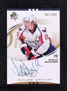 2007-08 SP Authentic Future Watch /999 Nicklas Backstrom #250 Rookie Auto RC