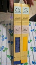 Crafters Square Vinyl Paper Permanent Blue &Yellow 12x48 Inch Per Box