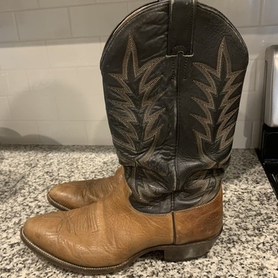 VTG Justin JHC Cowboy Boots Mens 10D Brown Leather USA Western Riding Classic $_12.JPG?set_id=880000500F main image 4