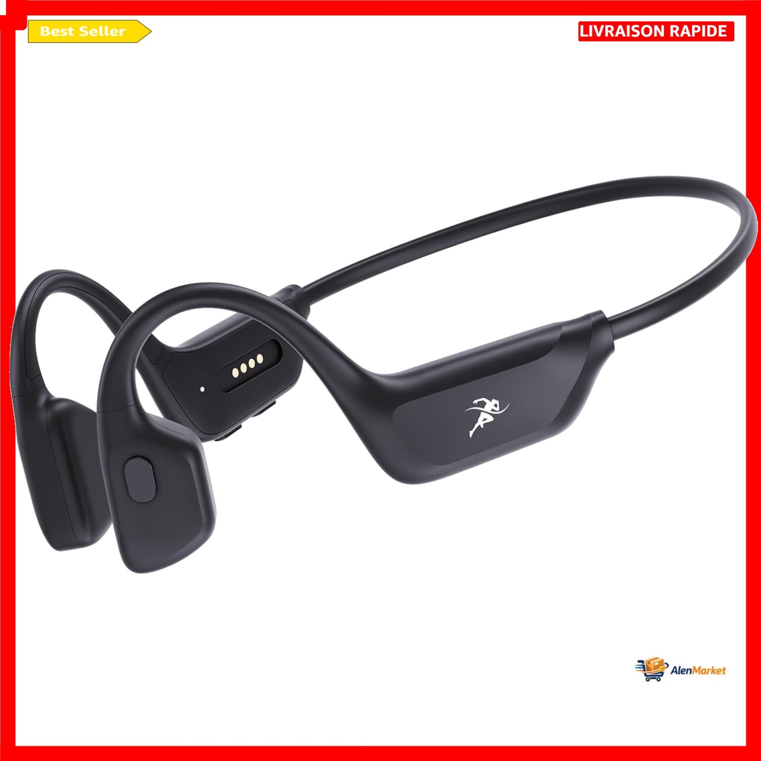 Casque Conduction Osseuse Guudsoud Design Ergonomique et Audio Haute Fidélité