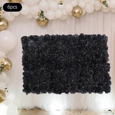 6Pcs Artificial Flower Wall Panels Backdrop Bouquet Wedding Party Background