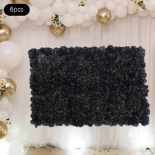 6Pcs Artificial Flower Wall Panels Backdrop Bouquet Wedding Party Background