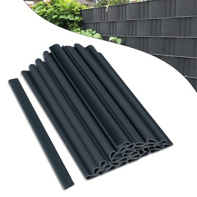 50pcs PVC Befestigungsclips Doppelstabmatten Klemmschienen Zaun Zaunblende Clips
