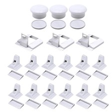 Magnetic Cabinet Latches Child Safety Locks 12-Pack Baby-Proofing with5859
