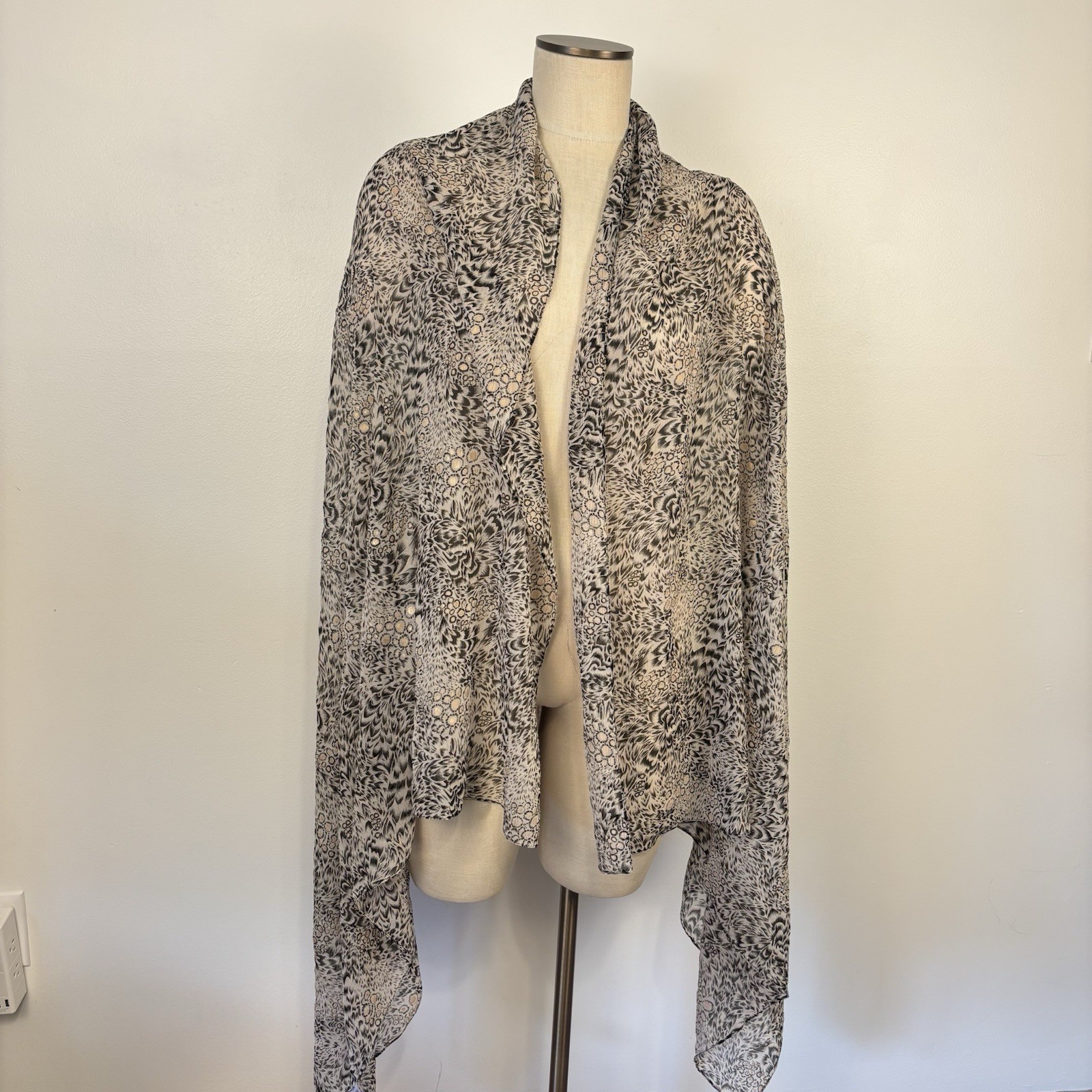 Peppermint Bay Large Rectangular Shawl Scarf Wrap… - image 3