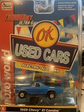 AUTO WORLD THUNDERJET SC390 1969 Chevy El Camino Blue SLOT CAR