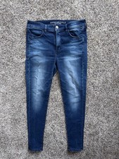 American Eagle Hi-Rise Jegging Super Stretch Jeans Women's Size 12 Blue Denim