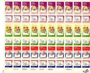 US Scott # 1805-10 LETTER WRITING (1980) FULL Sheet 60 MNH 15¢ stamps BELOW FV 1