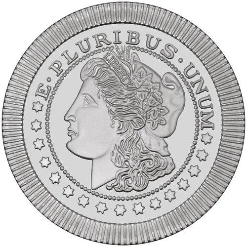 1 Troy oz Morgan Stackable .999 Fine Silver Round