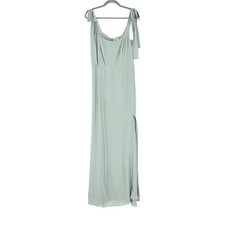 NWT Reformation Westerly Tie Shoulder Maxi Dress in Celadon