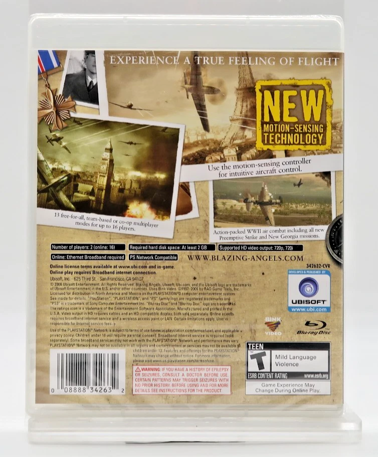 Blazing Angels: Squadrons of WWII (Sony PlayStation 3, 2006) Brand New - Image 2 of 2