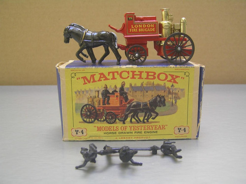 Matchbox Models of Yesteryear Y4 Shand Mason horse drawn fire engine MIB - Picture 1 of 10