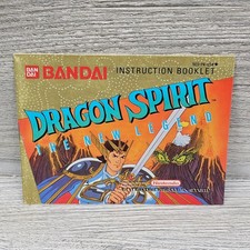 Dragon Spirit The New Legend Manual Only NES Original Bandai Nintendo