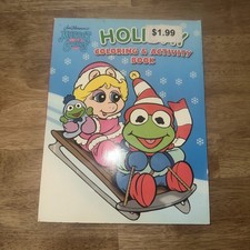 Vintage Unused Muppet Babies Holiday Coloring Activity Book Christmas