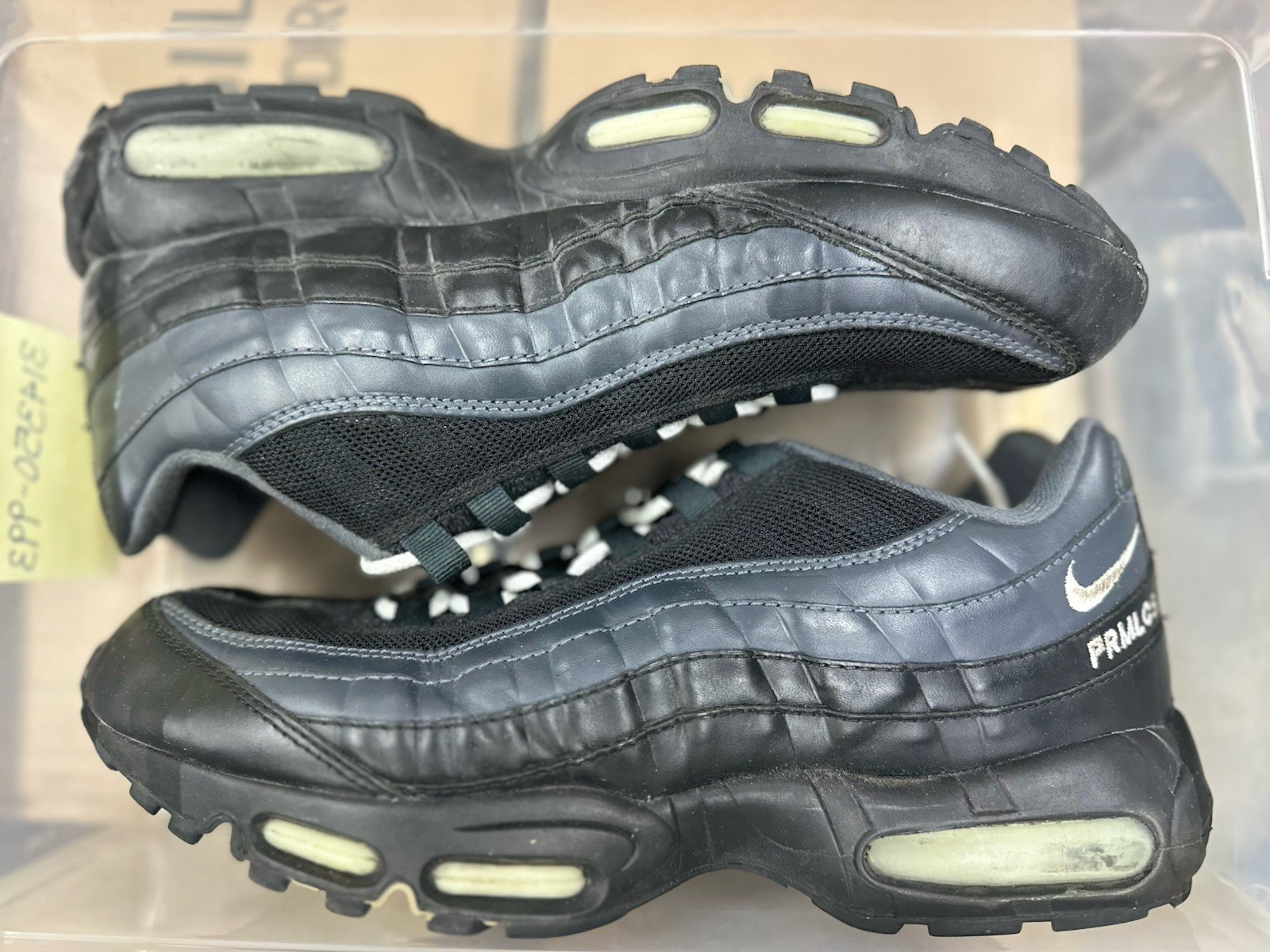 Nike Air Max 95 Mens Black Leather US 12 Used