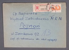MayfairStamps Poland 1972 Bialystok Registered to Poznan Cover aaw_48319