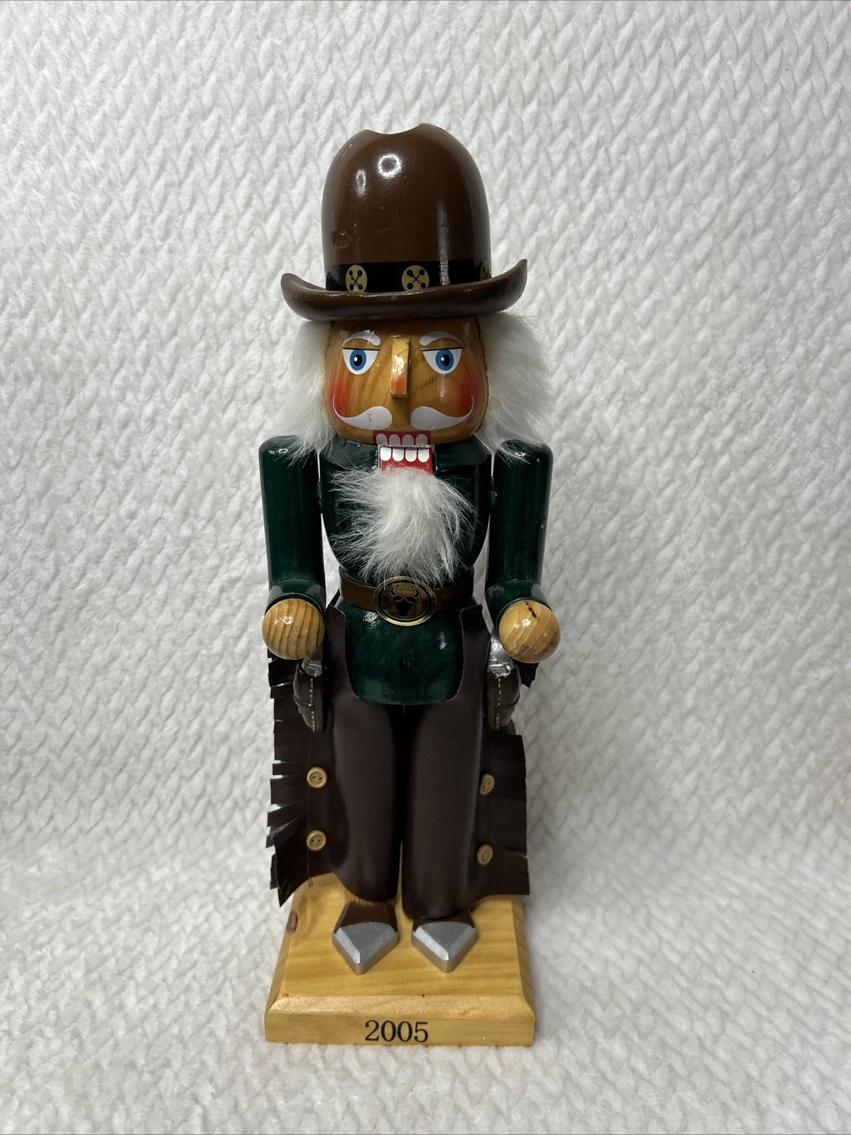Cowboy Wooden Hand Painted Nutcracker 14" Limited Edition # 8974/10653 Western