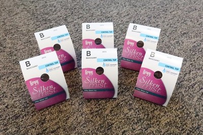 6-count L'eggs Silken Mist Sheer Leg Control Top Cool Comfort Pantyhose - Size B