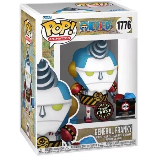 Funko POP - One Piece Vinyl Figure - General Franky 1776 GITD CHASE CC Ex