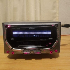 Kenwood DPX-04 Car Audio Silver Pink USB CD Player 2DIN Tested Working Rare JP