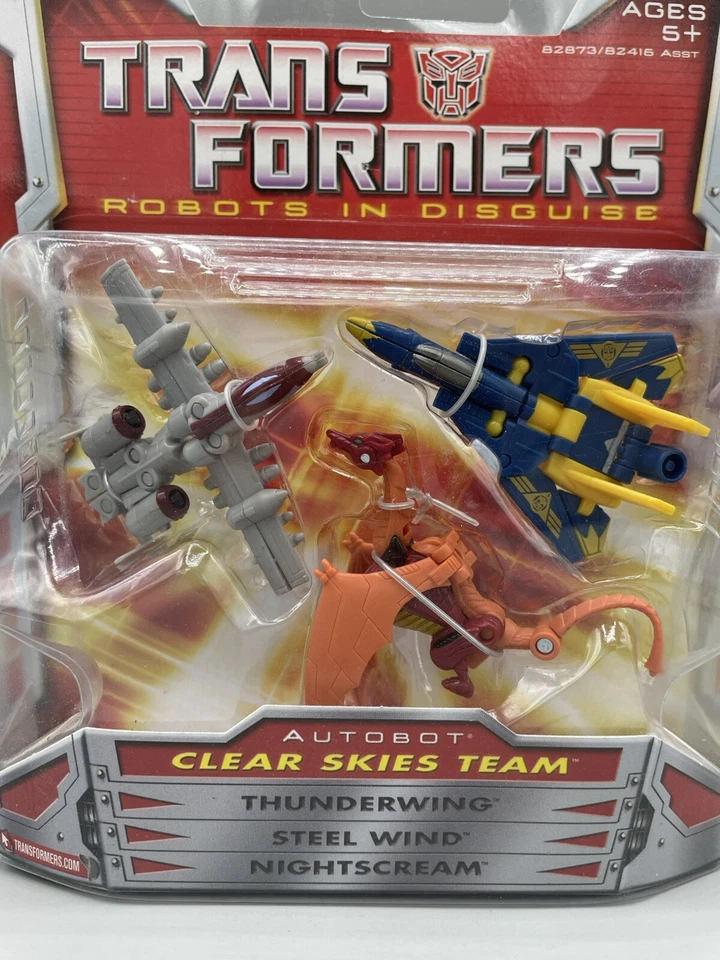 2006 Hasbro Transformers Robots In Disguise Autobot Clear Skies Team New - Image 2 of 4