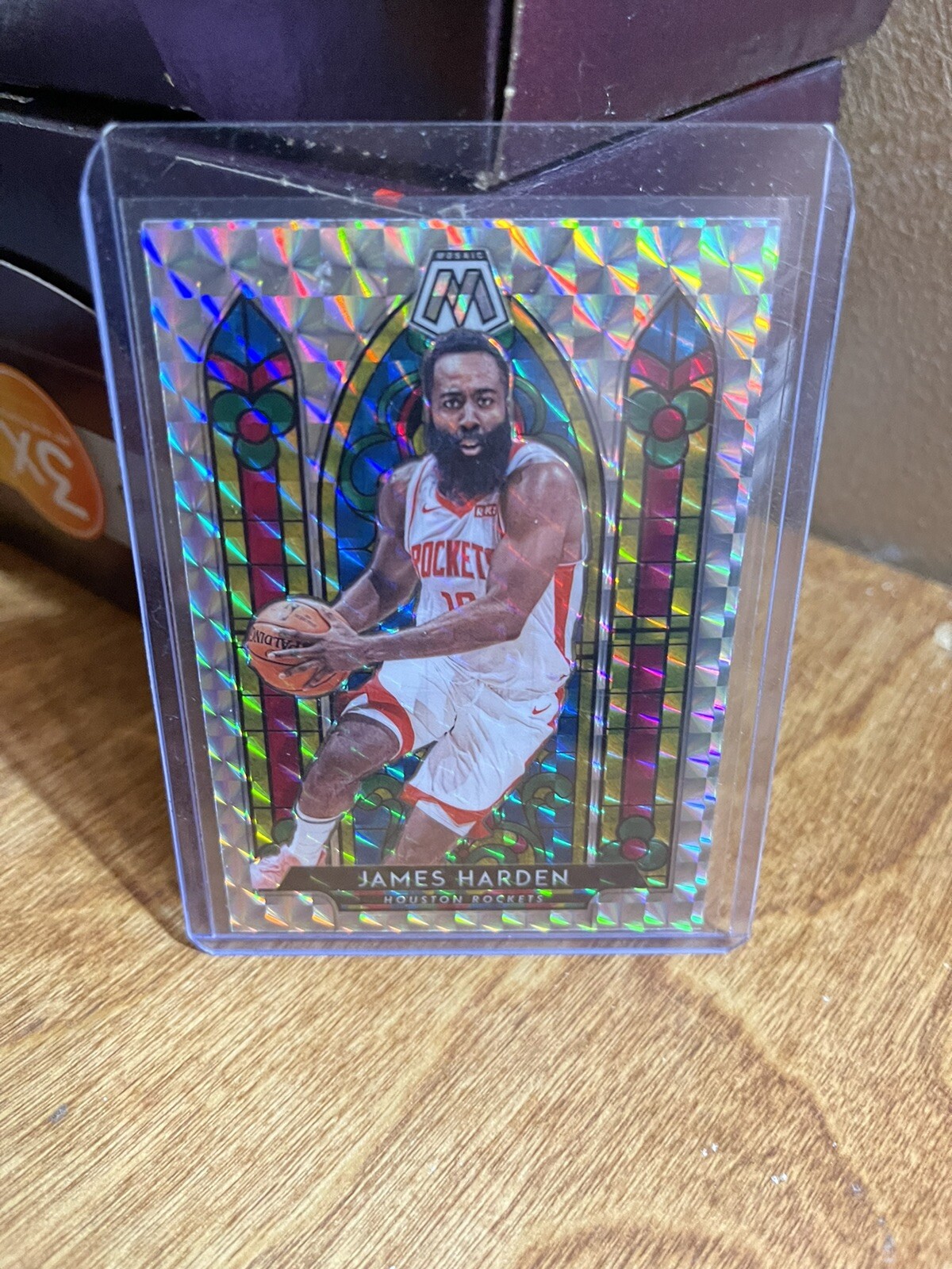 2019-20 Mosaic James Harden Stained Glass Prizm #5 SSP CASE HIT
