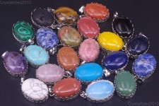 Pietre preziose naturali forma ovale Reiki Chakra guarigione collane con...
