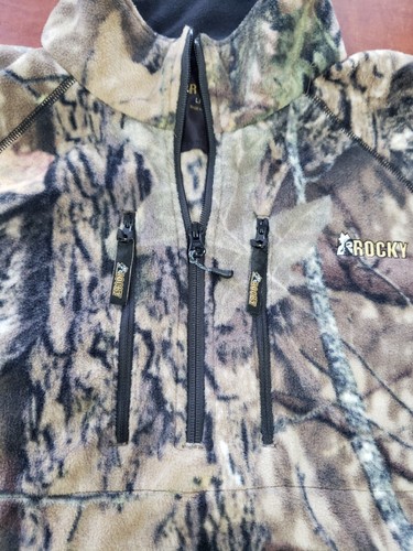 Rocky Sent IQ Atomic Men's Size L Fleece 1/4 Zip Realtree Camo Sweatshirt EUC - Picture 4 of 11