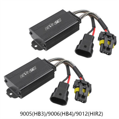 2X HB3 9005 LED Glühlampen Canbus Lastwiderstand LED Scheinwerfer Decoder Canbus