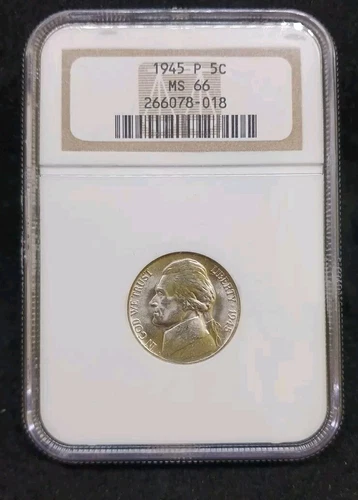 1945 P NGC MS66 Jefferson Nickel Coin