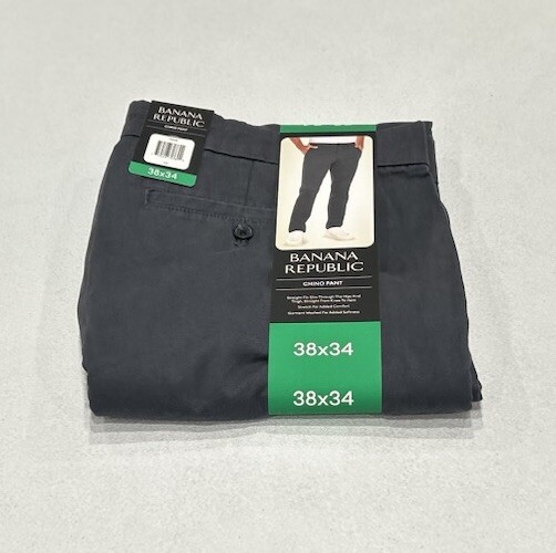 Men’s Gray Chino Pants by Banana Republic in Size 38X34