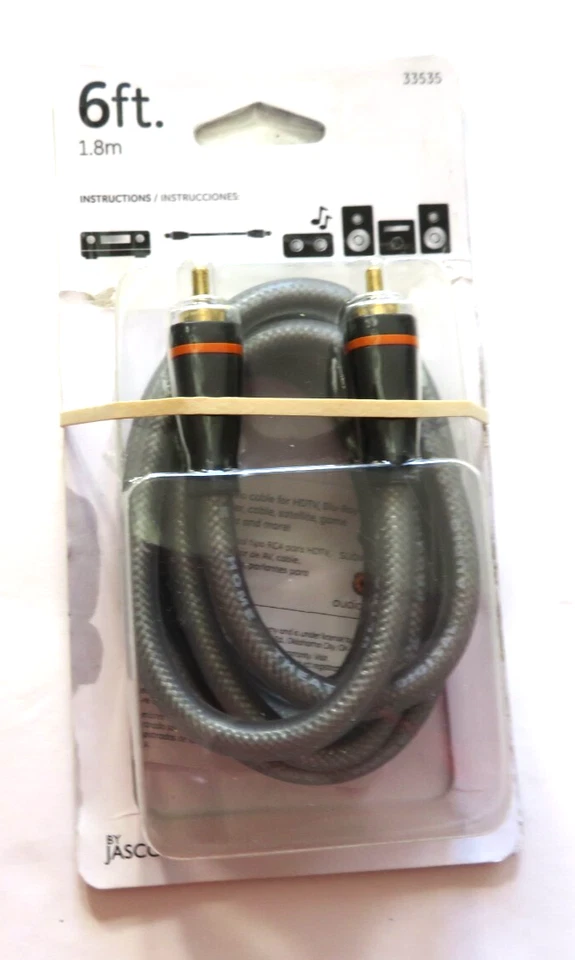 通用电气 PRO 系列 6 英尺 1.8 米数字音频 SPDIF 和低音炮电缆 03078335355 — 第 2/4 张图片