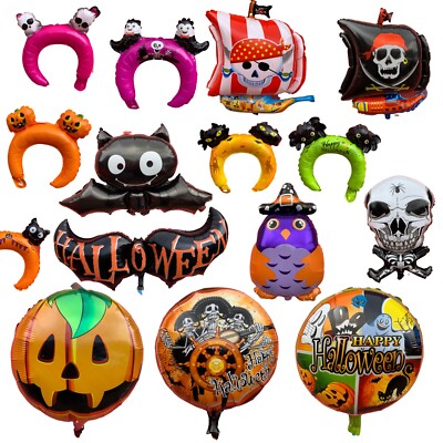 Halloween Folie Ballons Horror Thema Party Dekor Ballons schwarz orange Halloween