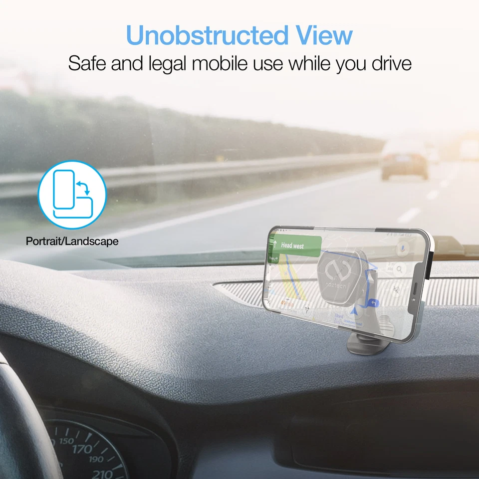 Naztech MagBuddy Elite Dash Mini Mount for Hands-Free Navigation, Calls, Music - Image 2 of 4